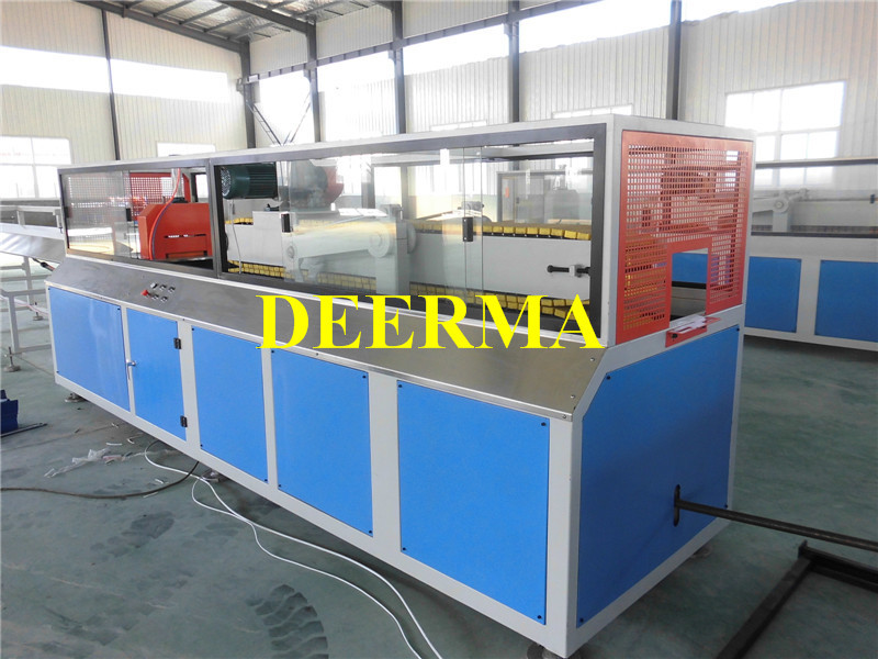 High Productivity PVC Cable Trunking Extruder Production Line With Hole Punching Machine