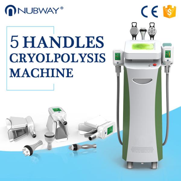 5 Handles rf cavitation cryotherapy cool tech liposuction fat freezing body