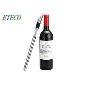 China Dripless Pourer Wine Chiller Stick Mirror Polishing Customized Packing on sale