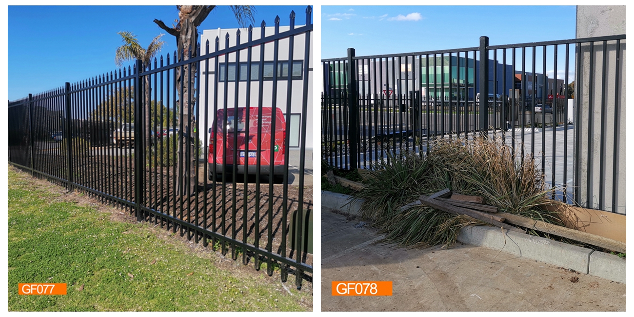 8ft Height Aluminum Square Post Tubular Metal Fence