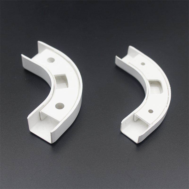 ABS Fiber Optic Plastic Accessories Cable Wiring Right Bending Angle Wall Tube Cable Clip