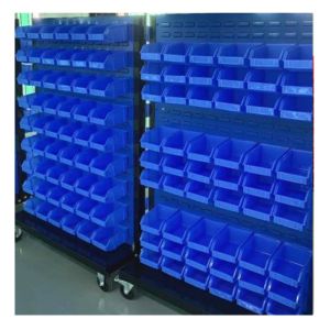 Industrial Warehouse Stackable Plastic Storage Bins Boxes Vegetable Weave