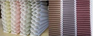 Windows Honeycomb Shades Blinds Manual Cord with Pleated Venetian