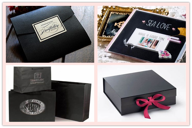 250gsm 300gsm Uncoated HIgh Stiffness Black Cardboard Paper Sheets