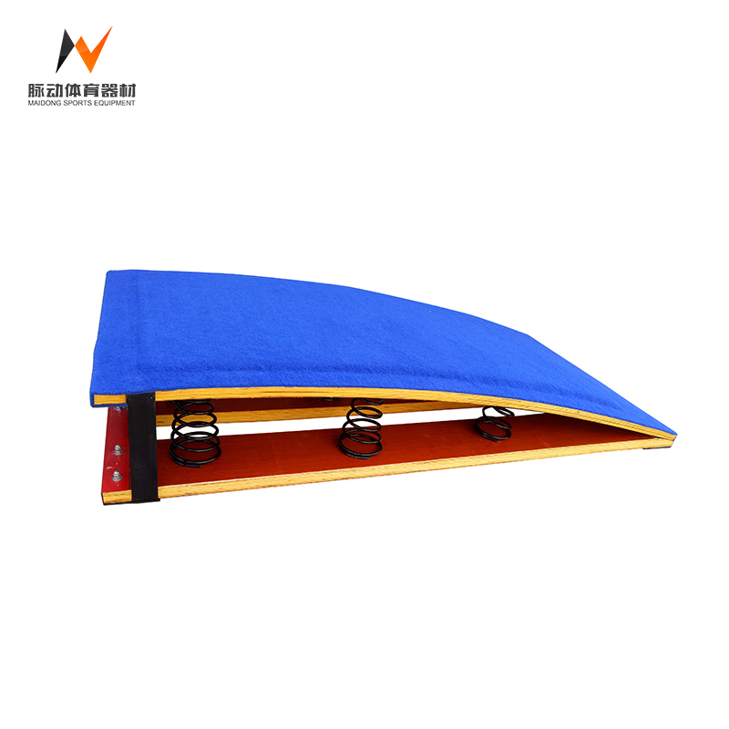 Blue Professional Competition or Training School Gymnastic Jump Spring Board with 9 Springs