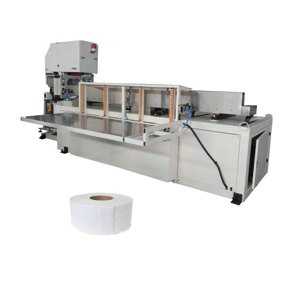Automatic Maxi Toilet Paper Tissue Roll Band Saw Cutting Machine Big Diameter