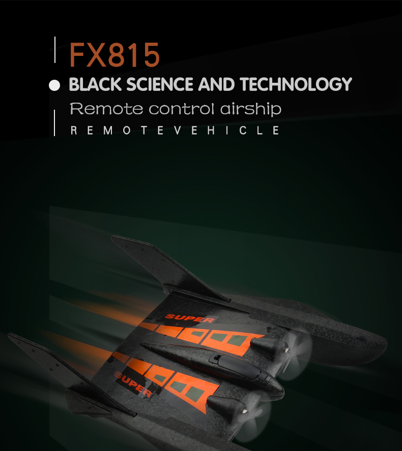 Durable and State of Assembly Toys Outdoor Rc Plane Remote Control Airplane 2.4ghz 2 Channels Rc Airship Black Foam Flying Toy