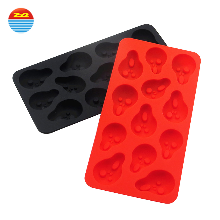 wholesale Chinese factory Scream silicone ice cube tray for ice cream making