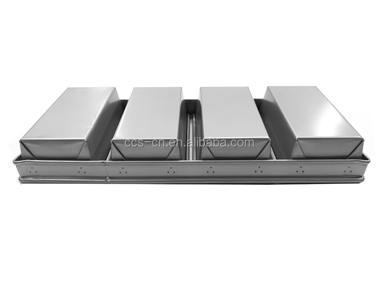 commercial 3 straps non-stick loaf baking pan loaf bread pans bread trays bun tray mini loaf tray
