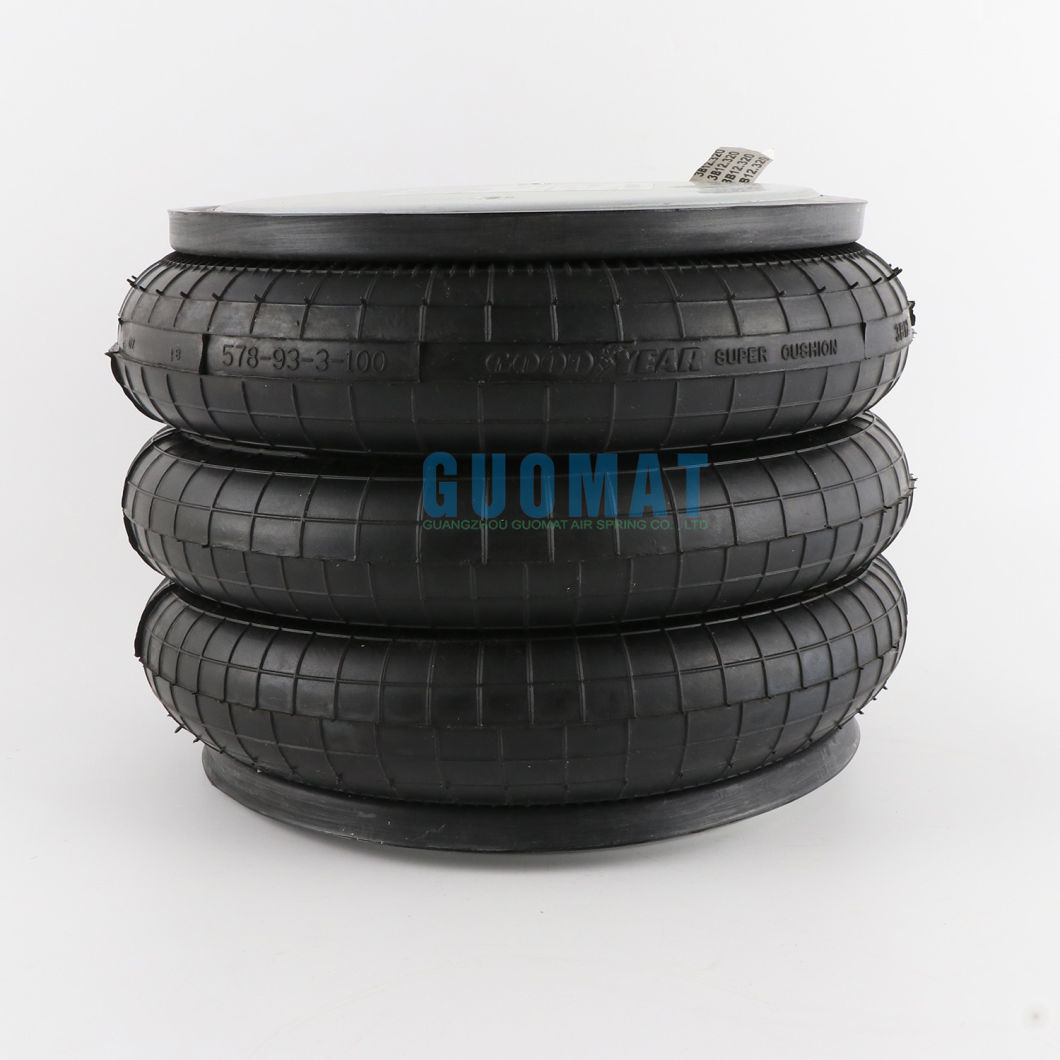 Goodyear Air Spring 3b12-320 Original Triple Convoluted Flexmember 578933100 Cross Fire Stone W013587437
