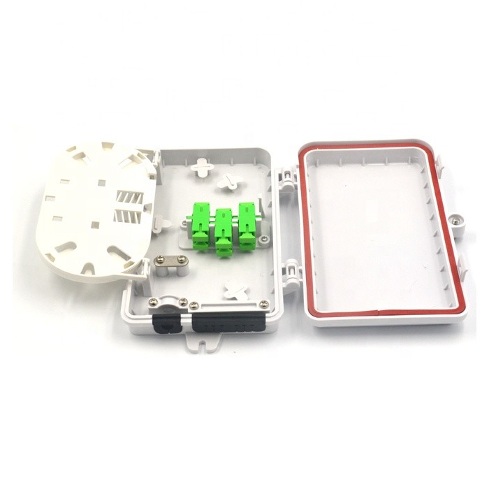 6 Port SC/APC Mini Wall Mount FTTH Fiber Optic Distribution Box