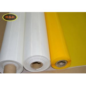 Monofilament Plain Weave Polyester Silk Screen Printing Mesh White Durable
