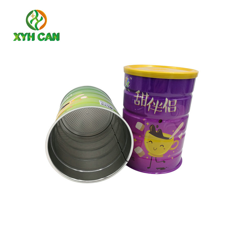 Milk Powder Tin Can Milk Powder Tinplate Cans Powder Packaging Easy Tear Seal Lids