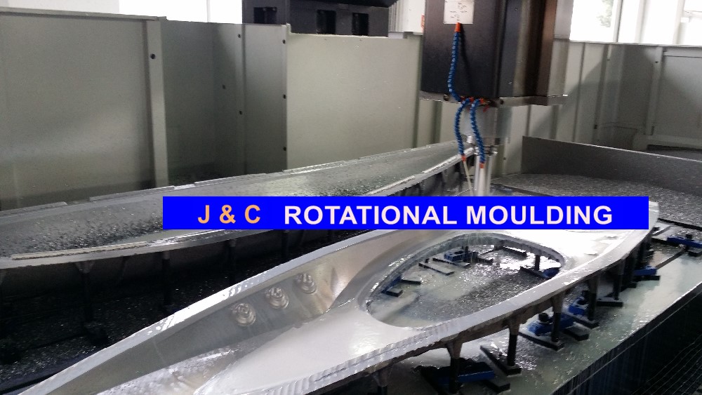 Roto Molded Plastic Kayak Aluminum Rotational Mold , LLDPE Roto Molded Dinghy