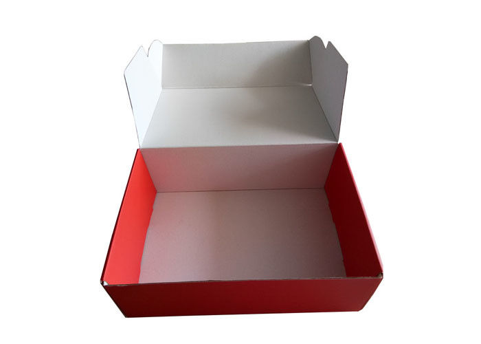 Luxury Red Paper Gift Box , Corrugated Packaging Box For Hats / Decoration Packing