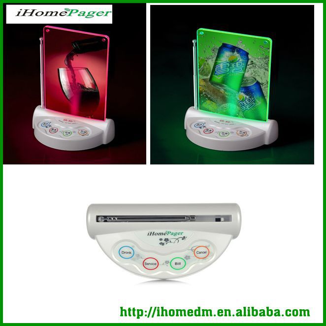 Ihomepager 4 Keys Button Wireless Waiter Call Button For Hotel