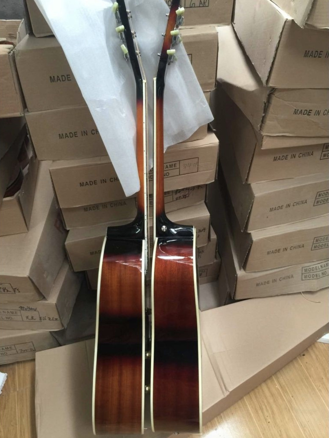 2018 New + Factory + Chibson G160e VS acoustic guitar sunburst John Lennon G160 electric acoustic guitar