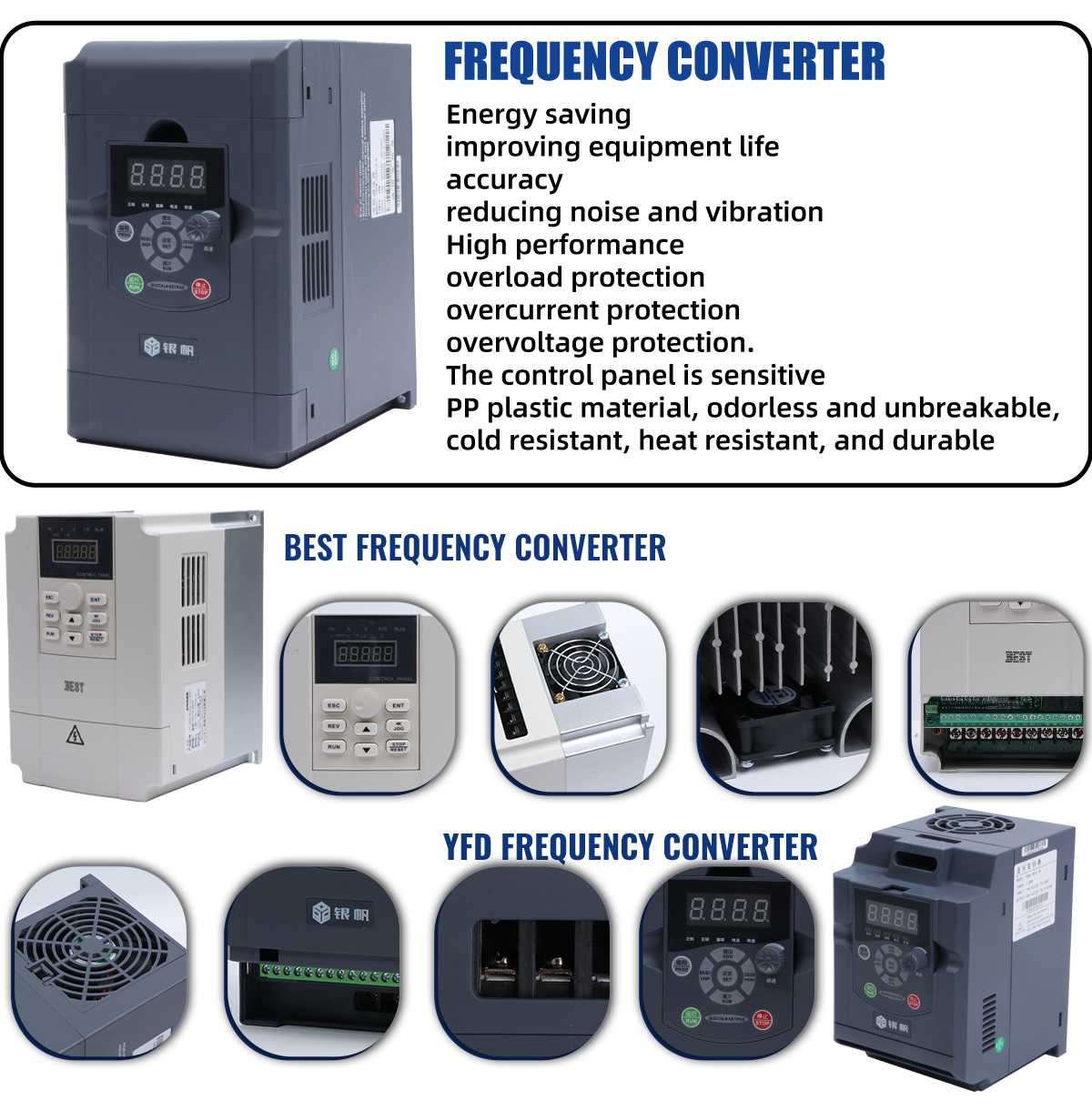 High Speed 3.5KW 18000rpm Air Cooled Square Spindle Motor Kits 220V 380V 4bearings 300HZ