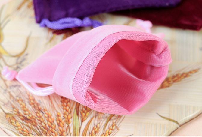 Eco Friendly Polyester Drawstring Sports Bag Small Velvet Bag For Gift Jewelry