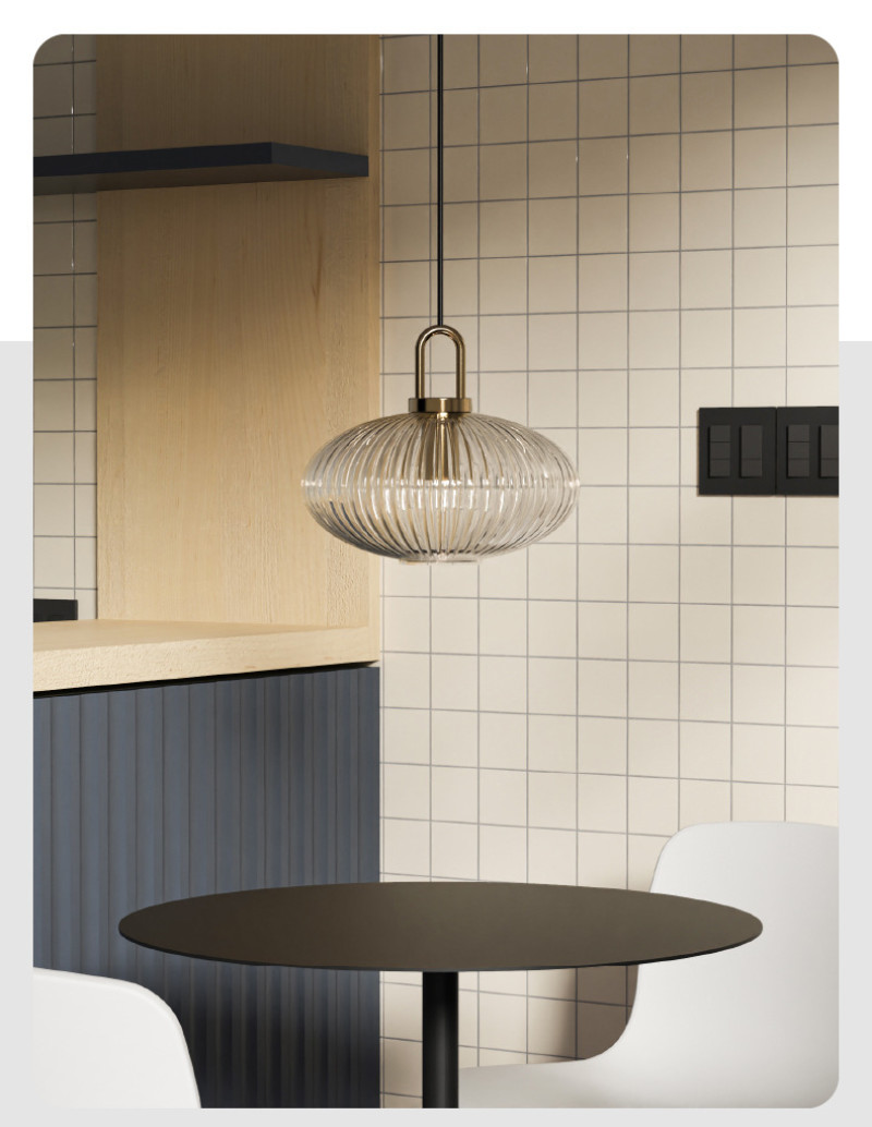 Mid century pendant light retro design glass lampRestaurant Hotel Simple Decorative Light(WH-AP-602)