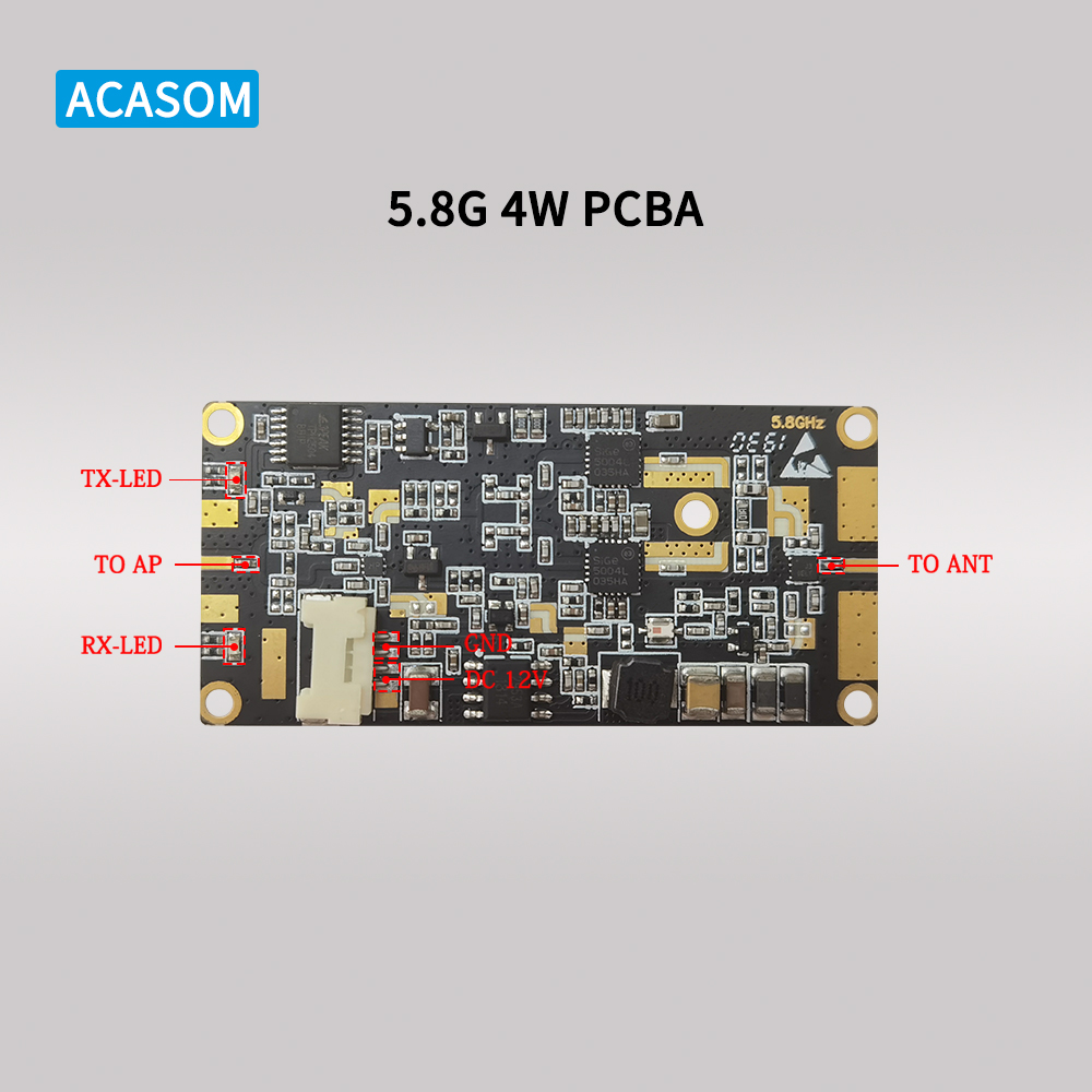 5W RF Signal Booster PCB Amplifier Components For 5.8GHz WiFi Wireless Module