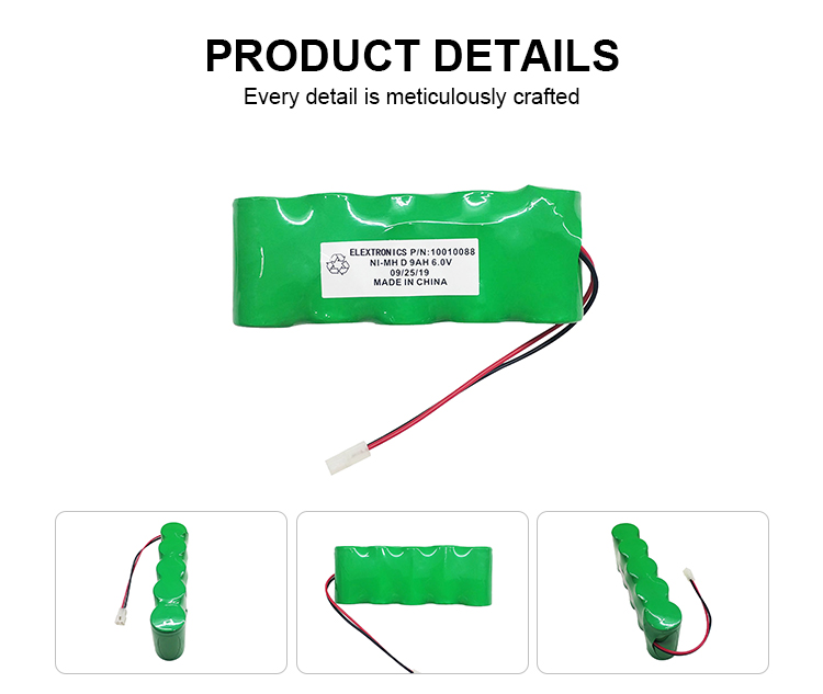 M6v Nickel Rechargeable Battery 9ah 8Ah 8.5Ah Nimh D Cell Battery