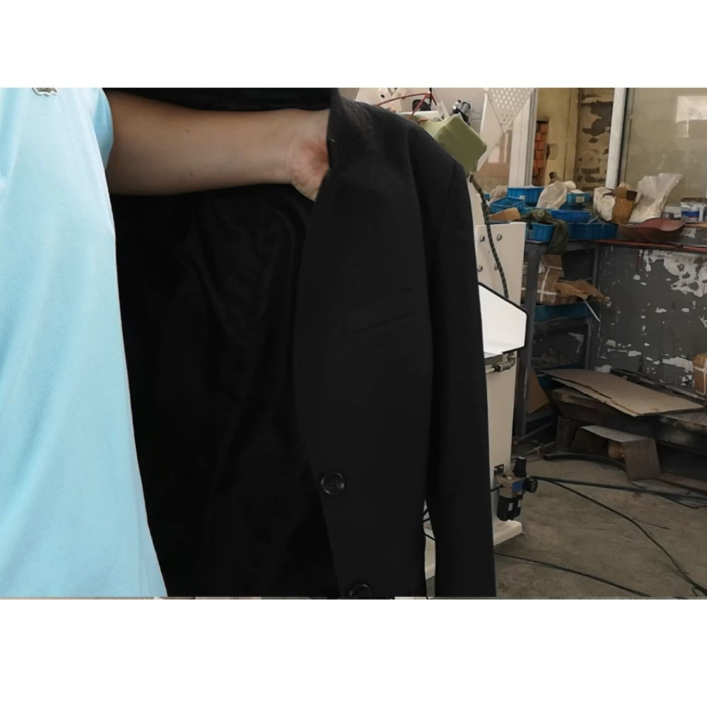 PU Jacket Pressing Machine Left Front Vertical Garment Steam Press Machine 220V
