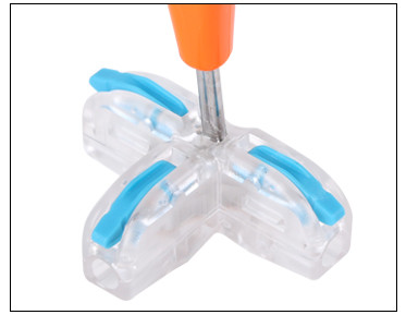 1 In 2 Out Terminal Block T Type Wire Junction Connector