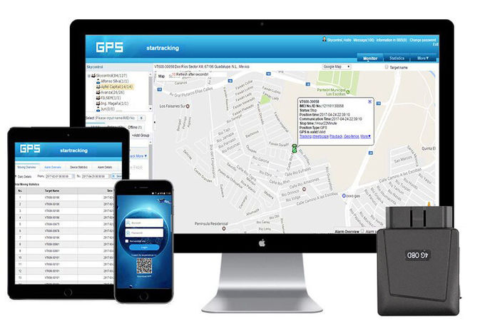 W45mm Mini Plug Play Terminal App Hidden Gps Tracker For Car VT005