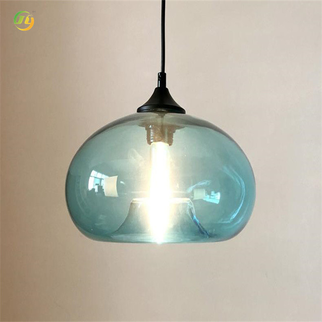 JYLIGHTING Single Head Modern Light Luxury Creative Designer Glass Pendant Light with Customized Color Finish
