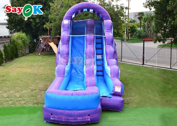Giant Garden Games Water Inflatable Water Slide Purple Inflatable Double Slides
