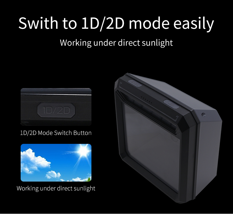 5A Power Supply Hands-Free Barcode Scanner Module for Retail Stores and Supermarkets