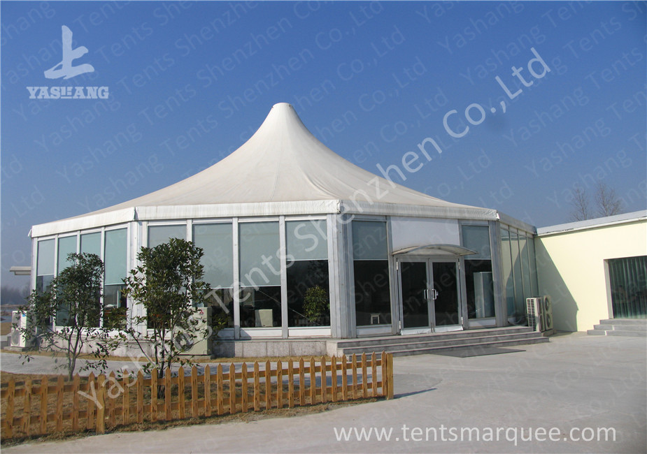 Clear Span No Center Large Canopy Tent Gable Pole Aluminum Alloy Frame