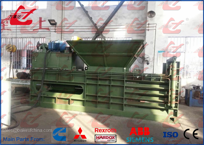 125 Ton Horizontal Baler Waste PET Bottle Baling Machine For Plastic Bottles And Cartons