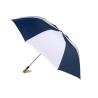 Buy cheap Blue And White Portable Golf Umbrella Stell Frame Black Plastic Cap 190T Nylon from wholesalers
