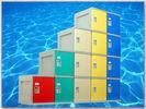  Clover Keyless Plastic Gym Lockers 5 Tier 1810 × 310 × 460mm Red Storage Lockers Manufactures