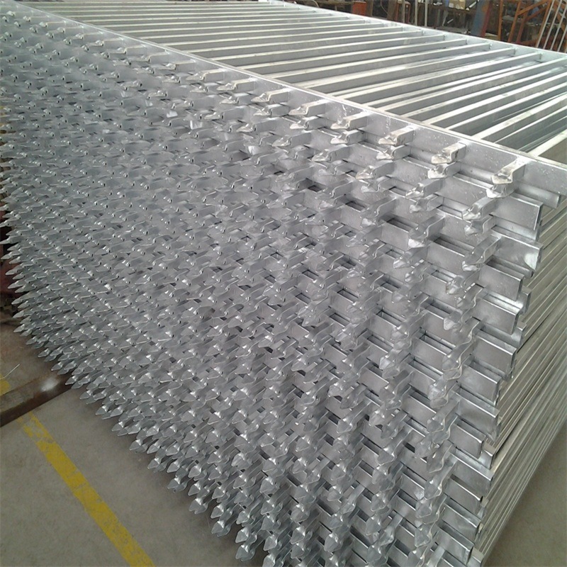 2100mm X 2400mm Stain Black Powder Crimped Spear Security Garrison Tubular Fence Panels