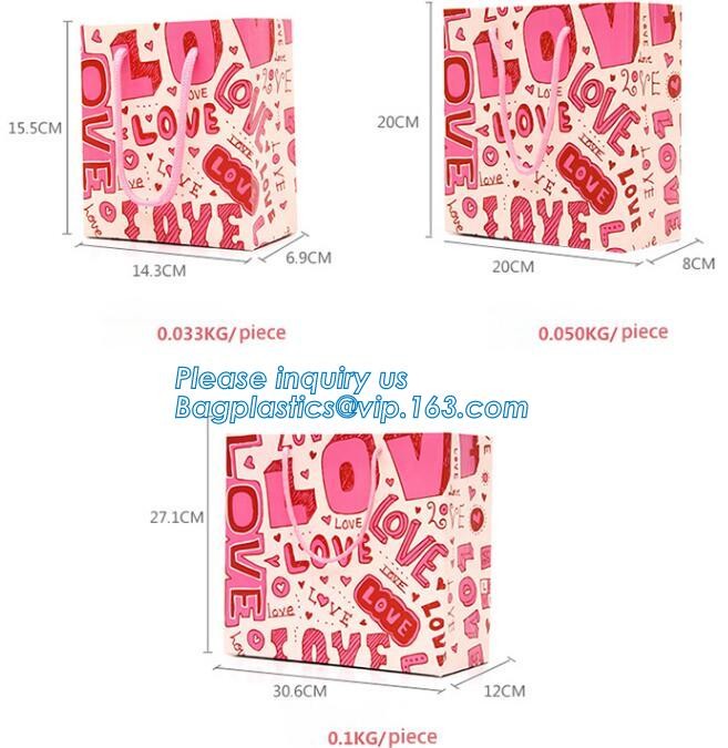 Cheap Customized Pink Printed Paper Shopping Bag For Clothing and Gift,Recycled Luxury Paper Bags & Retail Carrier Bags