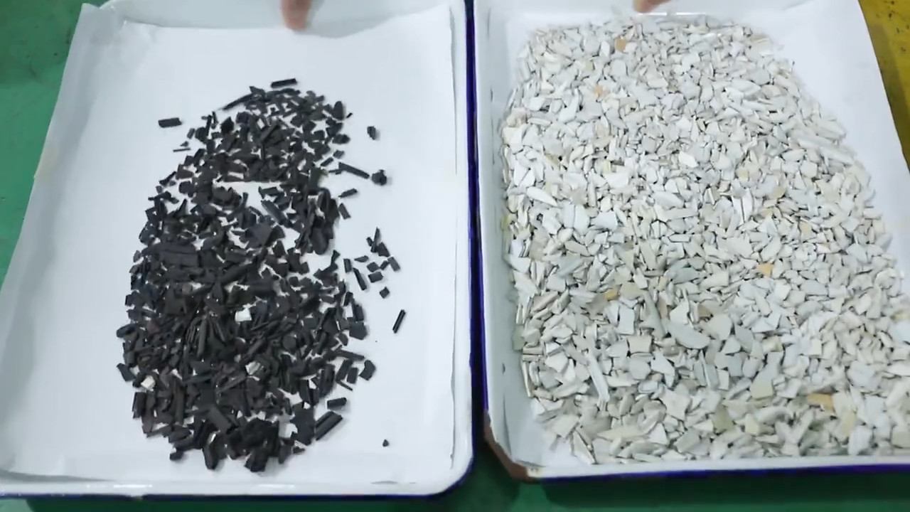 Wenyao Recycling Industry Brass Metal Flakes Copper Zinc Aluminum Separating Color Sorter Machine C421c8-512V6