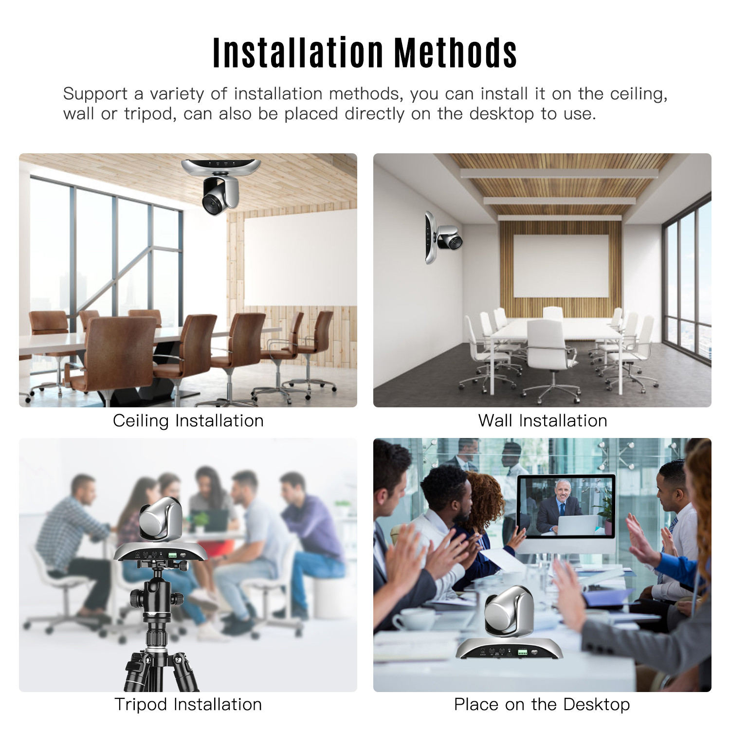 Windows All-in-One 20x zoom USB, hdmi Live Streaming PTZ Camera for video conference