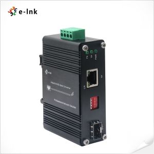 China Mini Industrial 10G/5G/2.5G/1G/100M Copper to 10GBASE-X SFP+ Media Converter Supports DIN-Rail & Wall-mount installation on sale