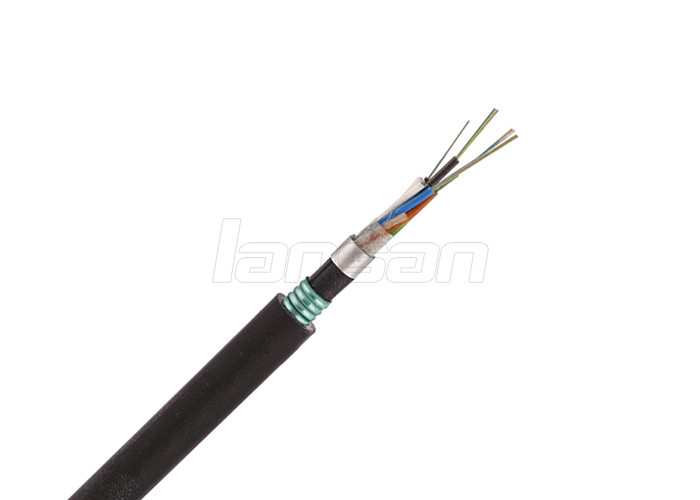 GYTA53 OS2 Loose Tube Fiber Optic Cable Two Layer 24 Core Waterproof