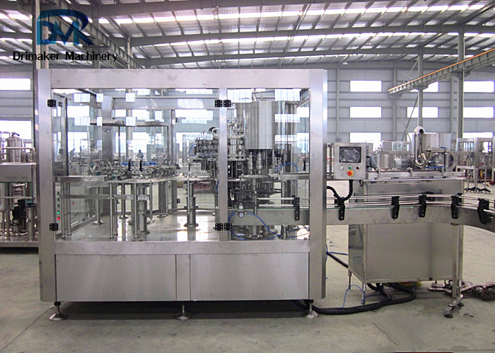 Full Automatic Carbonated Drink Filler Equipment PET Bottle Screw Capping