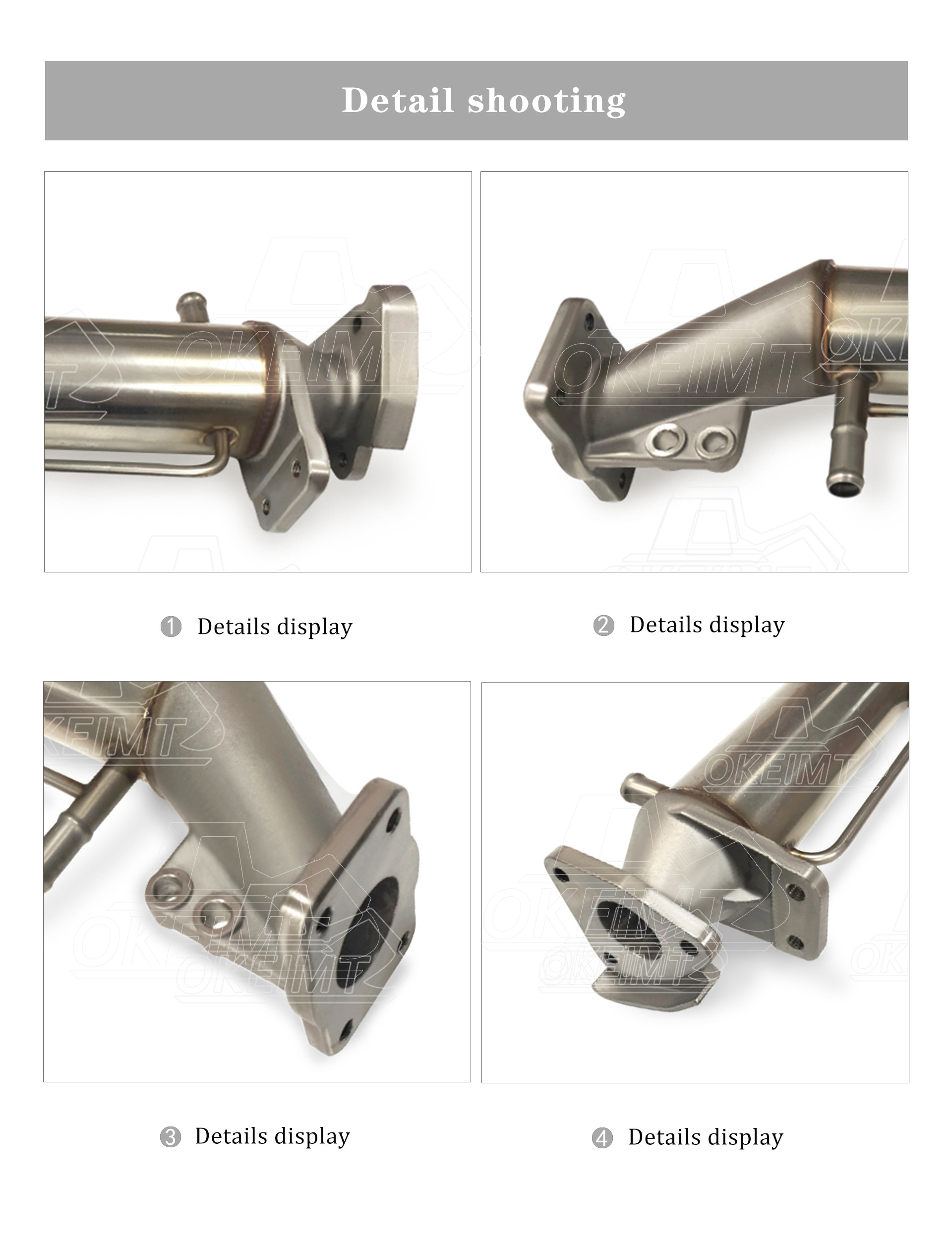 OKEIMT SK460-8 SK480-8 EGR Valve Cooler VH25601E0030 Hino P11C