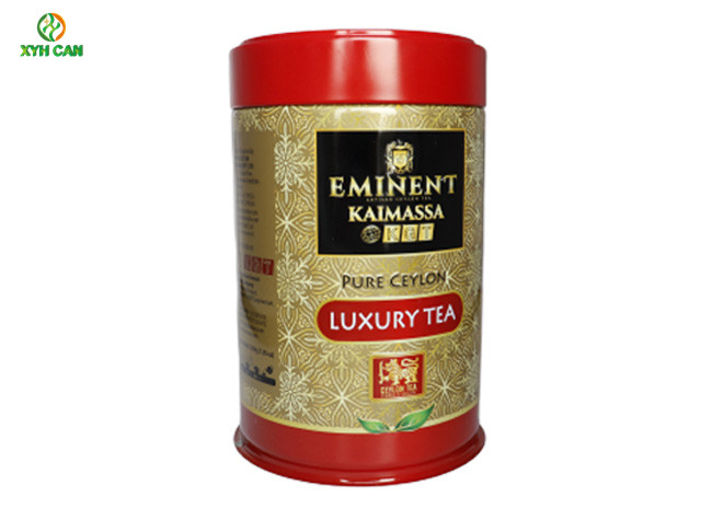 Large Capacity Cold Coffee Tin Can Round Tin Containers with Easy Open Lid