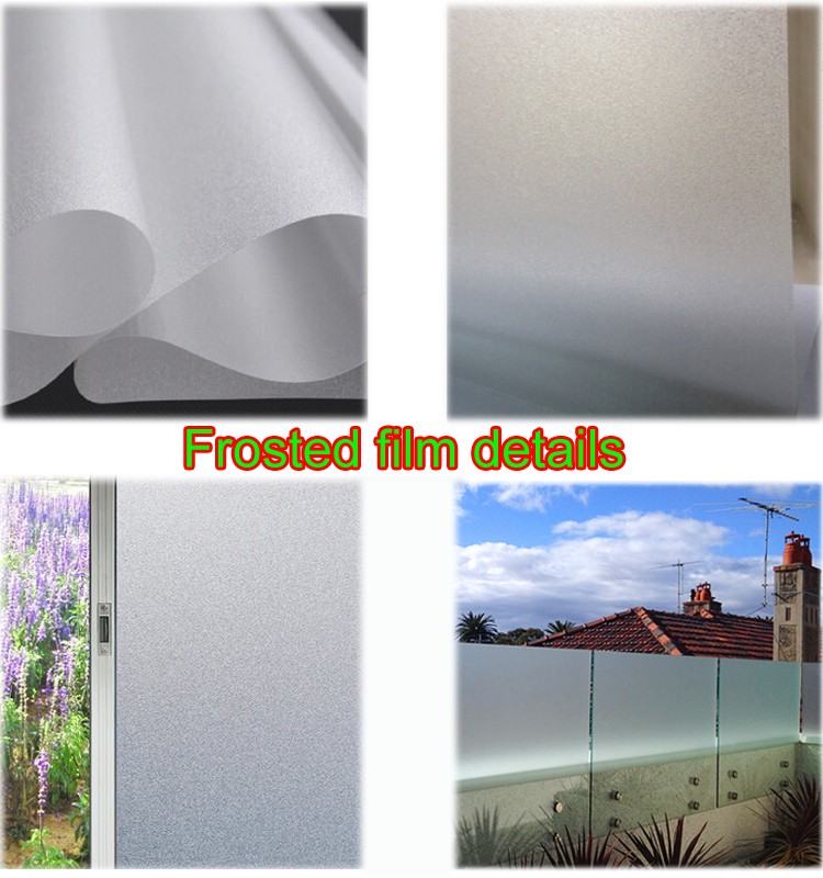 Etched removable glass window film