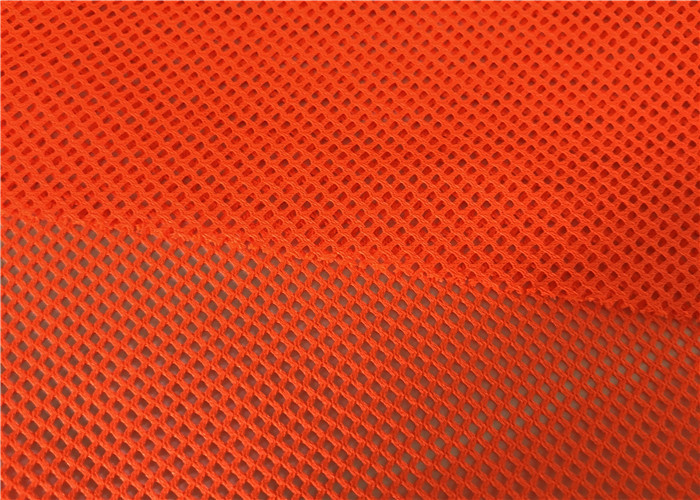 Polyester Reflective Fluorescent Mesh Fabric For Security Work Safety Vests