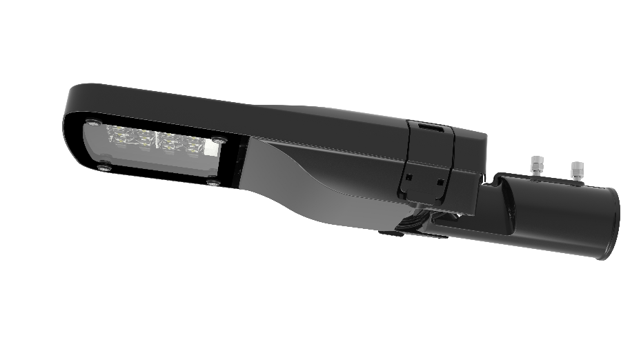 140lm / W Smart Controller Square Led Street Light Housing Small Wattage