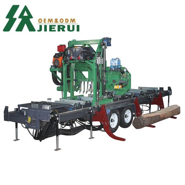 CE Marked Farm Style Fully Auto Hydraulic Horizontal Gasoline Petrol Band Saw