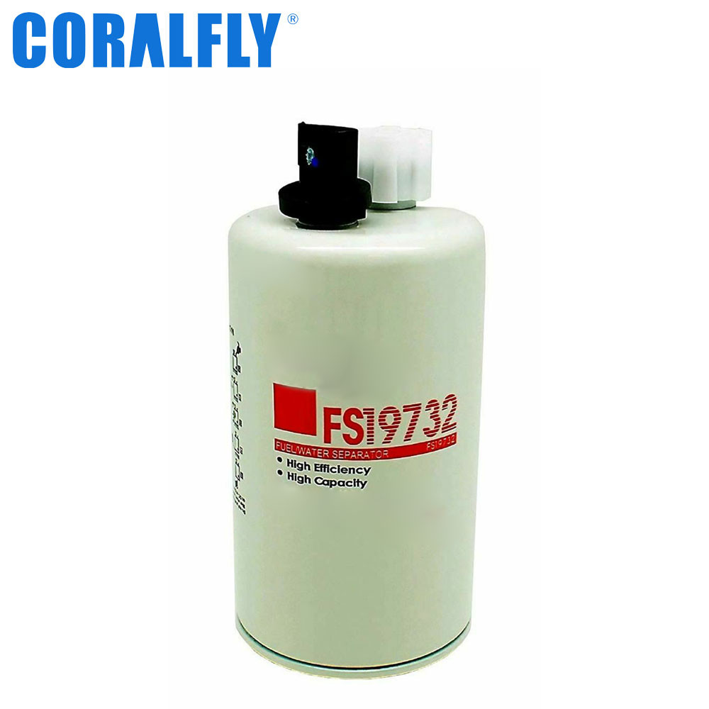 Fs19732 P550848 43919935 43802263 N909030 33732 CORALFLY Fuel Water Separator Filter Sensor Port And Reusable Sensor